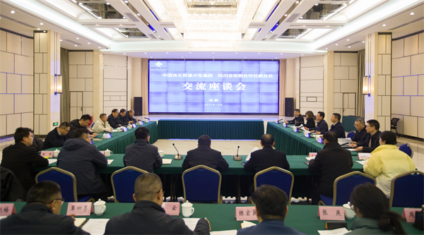 四川省尊龙集团中国官方网站社与中国再生资源开发集团举行座谈会