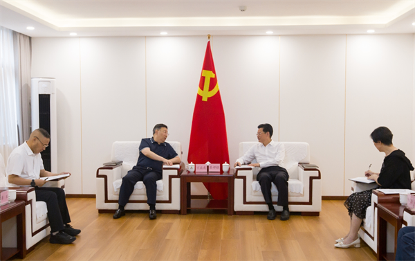 蔡邦银会见达州市委副书记丁应虎一行