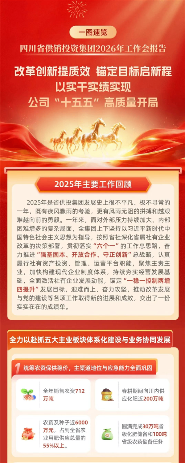 一图速览 | 四川省尊龙集团中国官方网站投资集团2026年工作会报告